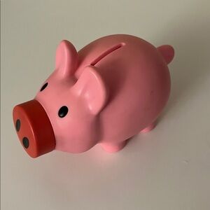 Vintage Pink Elephant Bank